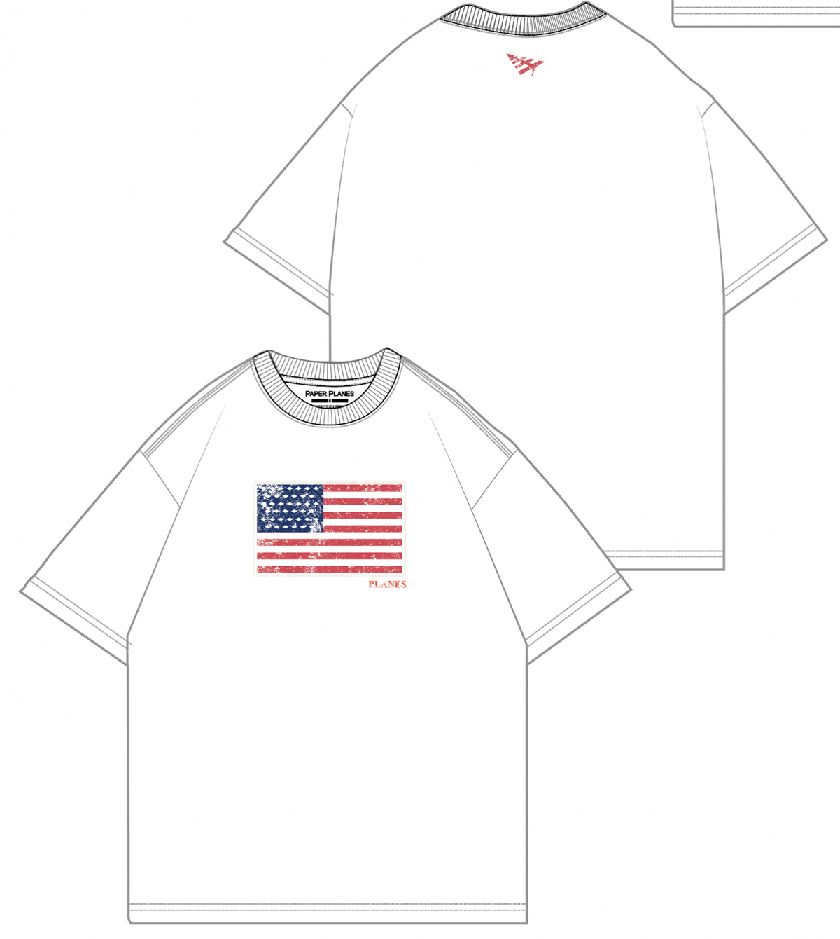 Planes Black Diamond Flag Tee