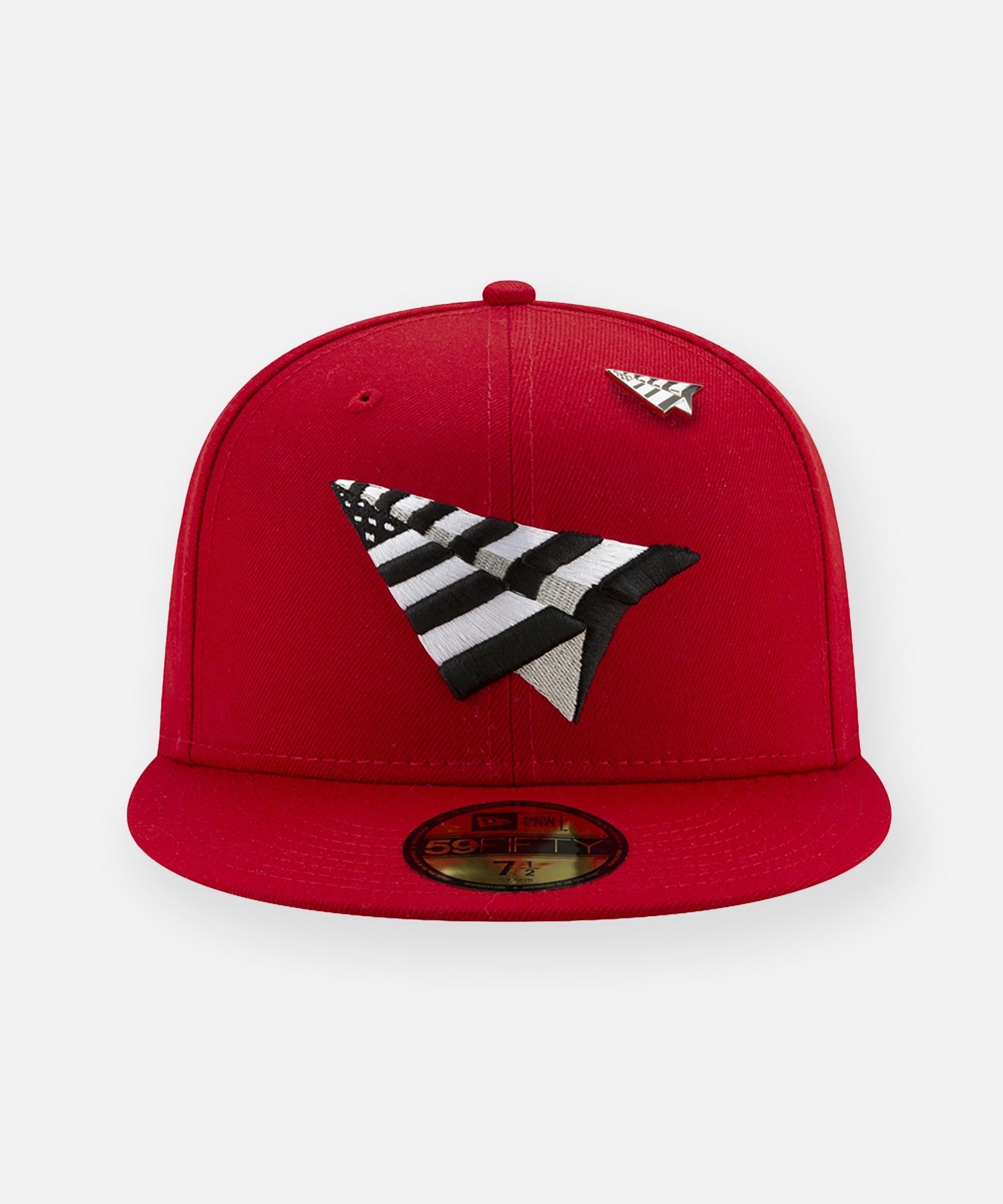Paper Planes Crimson Crown Fitted Hat with Grey Undervisor