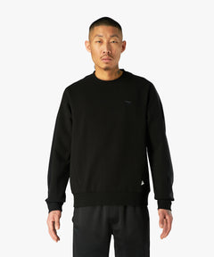  Male model wearing Paper Planes Chromatic Crewneck Sweatshirt color Black.