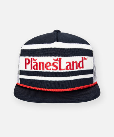 Planes Land Knit Stripes Trucker Hat