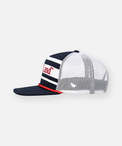 Planes Land Knit Stripes Trucker Hat