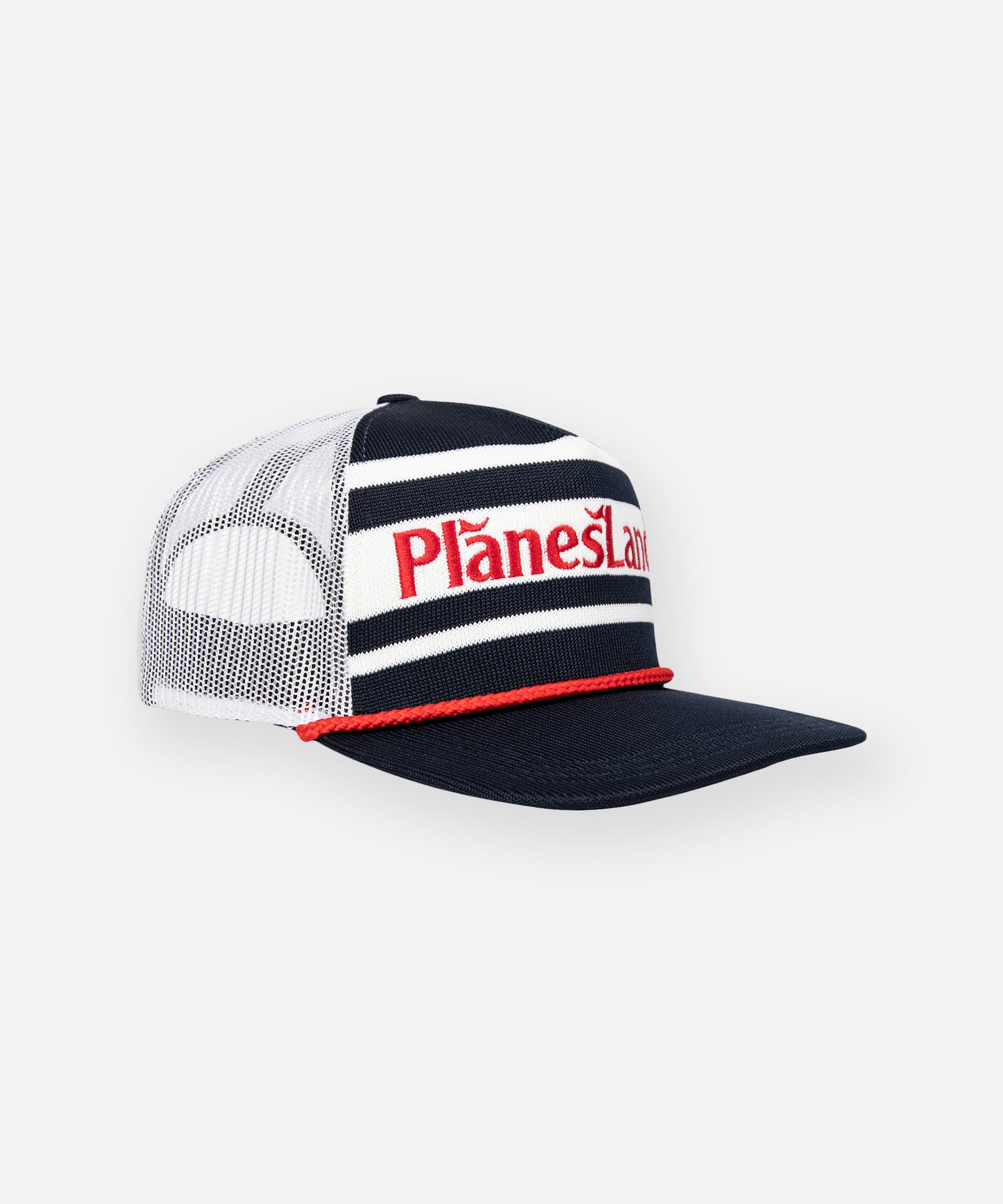 Planes Land Knit Stripes Trucker Hat