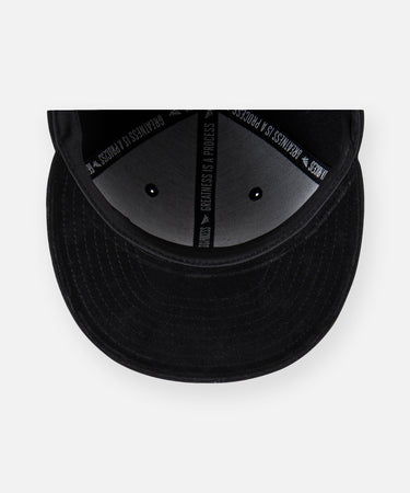 Wool Melton Crown 9Fifty Leather Strapback Hat