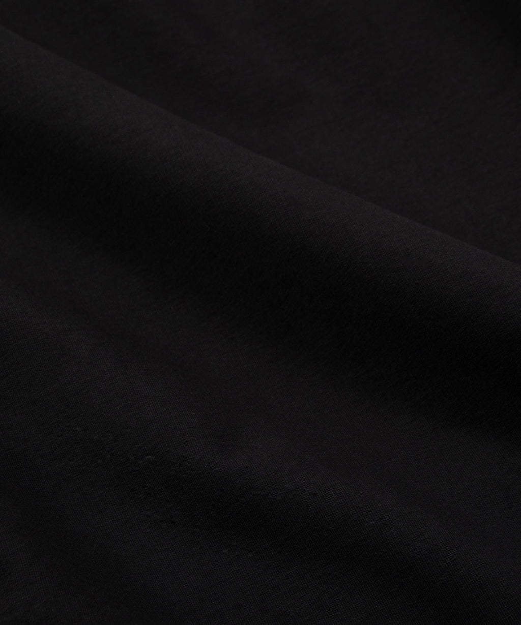  Fabric closeup on Paper Planes Stash Box Hoodie, color Black.