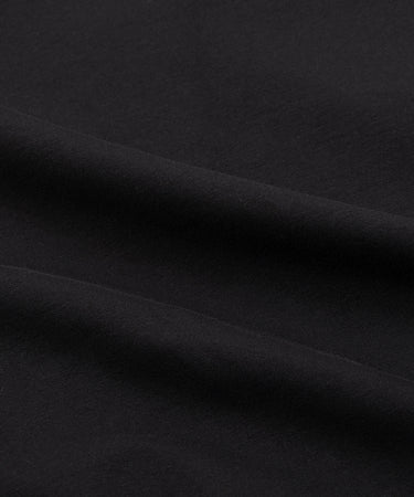 CUSTOM_ALT_TEXT: Fabric closeup on Paper Planes Full Zip Hoodie, color Black.