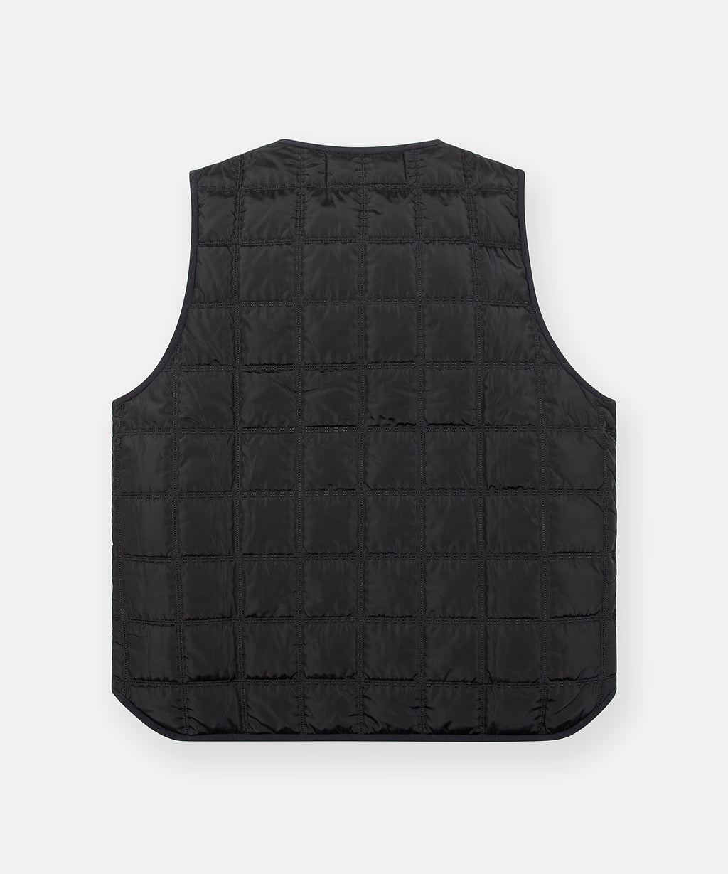  Back of Paper Planes All-Purpose Quilted Vest, color Black.