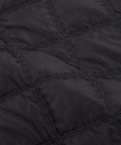  Quilting closeup on Paper Planes All-Purpose Quilted Vest, color Black.