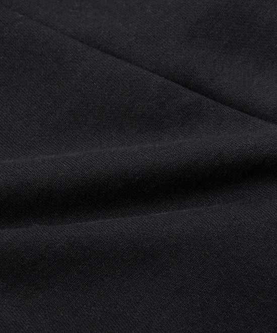 CUSTOM_ALT_TEXT: Fabric closeup of Paper Planes Super Cargo Sweatpant, color Black.