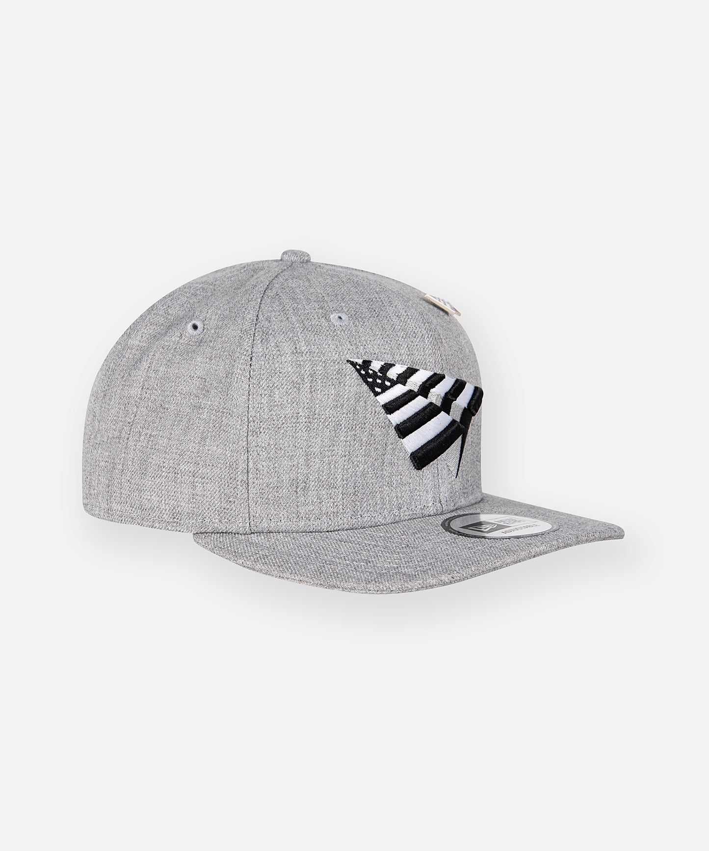 Grey Boy Crown Old School Snapback Hat