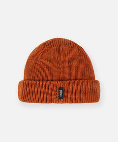  Planes label on back brim of Paper Planes Wharfman Beanie, color Ginger.