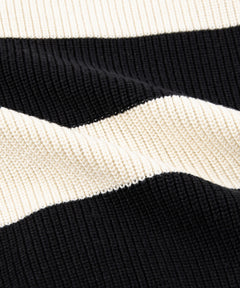  Closeup of half cardigan stitch  on Paper Planes Sweater Rugby Polo.