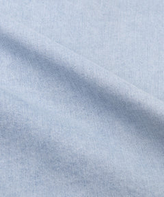  Fabric closeup on Paper Planes Explorer's Life Denim Shirt, color Light Wash.