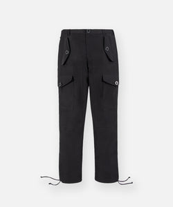CUSTOM_ALT_TEXT: Paper Planes Cotton Touch Explorer’s Cargo Pant, color Black.