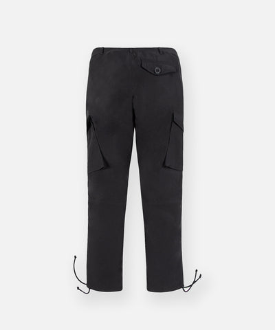 CUSTOM_ALT_TEXT: Back of Paper Planes Cotton Touch Explorer’s Cargo Pant, color Black.