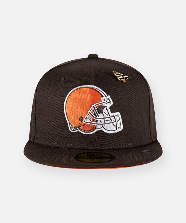 Paper Planes x Cleveland Browns Team Color 59Fifty Fitted Hat