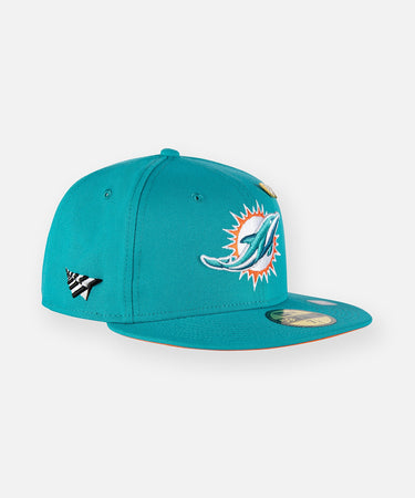 Paper Planes x Miami Dolphins Team Color 59Fifty Fitted Hat