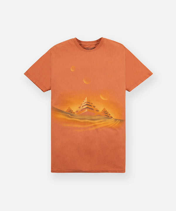 CUSTOM_ALT_TEXT: Paper Planes Valley of Kings Tee, color Ginger.