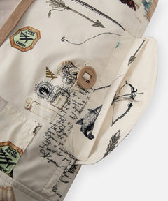  Front pocket with button-through flap on Paper Planes Explorer's Life Cargo Pant.