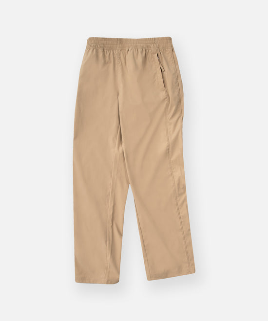 CUSTOM_ALT_TEXT: Front and side view of Paper Planes Cotton Touch Track Pant, color Khaki.