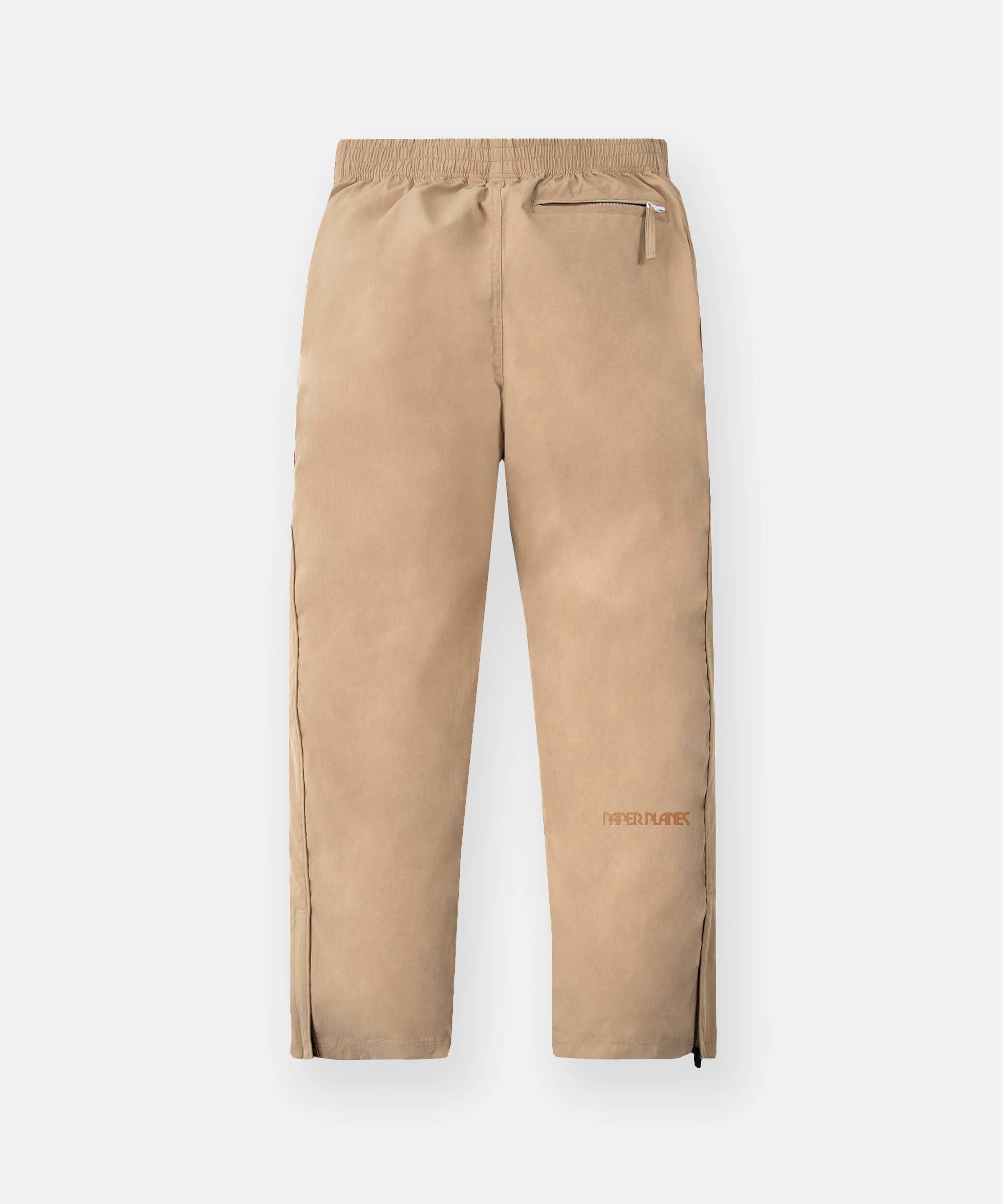Relaxed Flare Track Pants - Beige - CHROMABLE