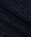 CUSTOM_ALT_TEXT: Closeup of racked rib stitch on Paper Planes Racked Rib Sweater Pant, color Parisian Night.
