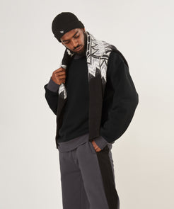 CUSTOM_ALT_TEXT: Male model wearing Paper Planes Dream Lab Sweatshirt, color Black.