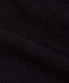 CUSTOM_ALT_TEXT: Closeup of half cardigan stitch on Paper Planes Sweater Track Jogger, color Black.