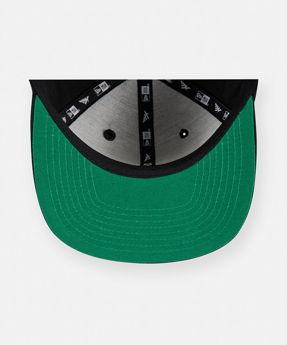 Paper Planes - Original Crown Old School Snapback Hat with Green Undervisor