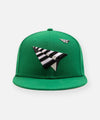 Kelly Green Crown 9FIFTY Snapback Hat