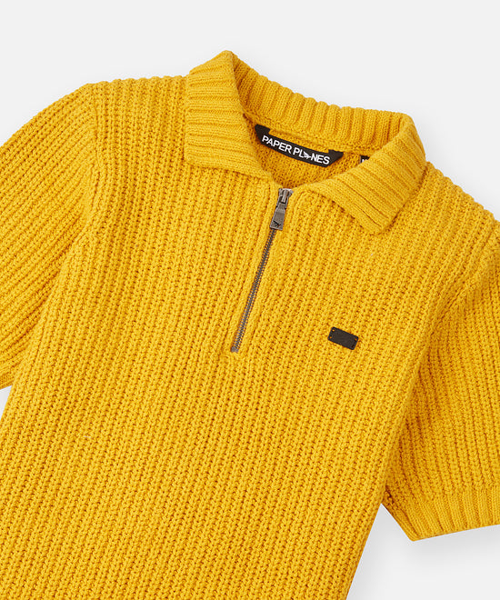 Planes Sweater Knit Polo