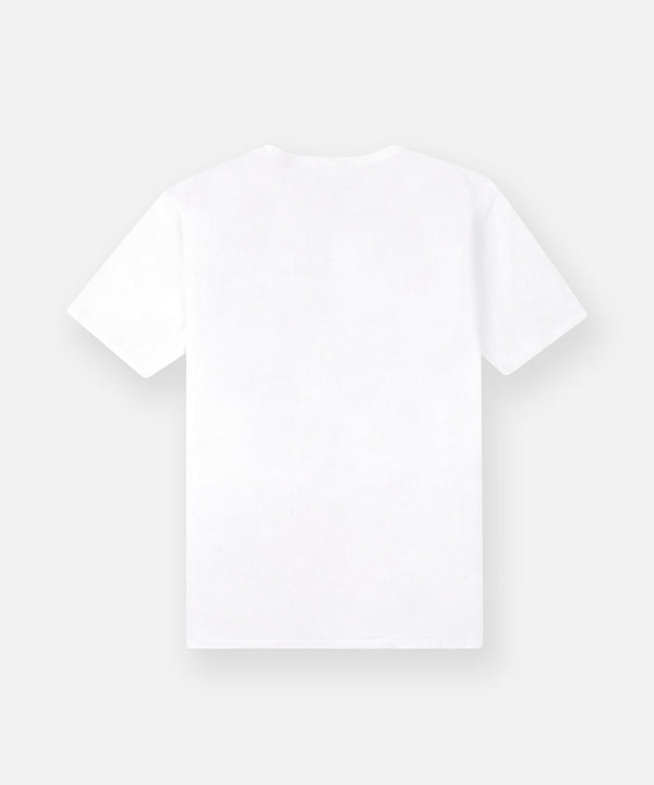 CUSTOM_ALT_TEXT: Back of Paper Planes Tee, color White.
