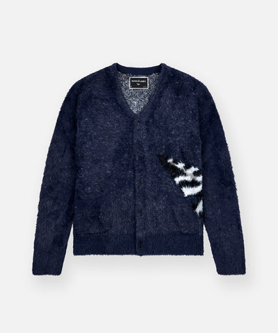 Paper Planes Fuzzy Cardigan