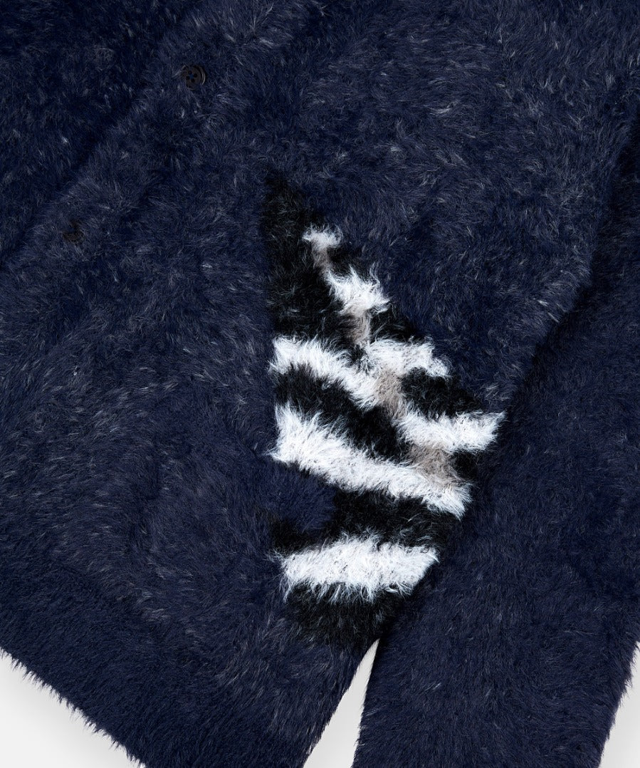 Paper Planes Fuzzy Cardigan