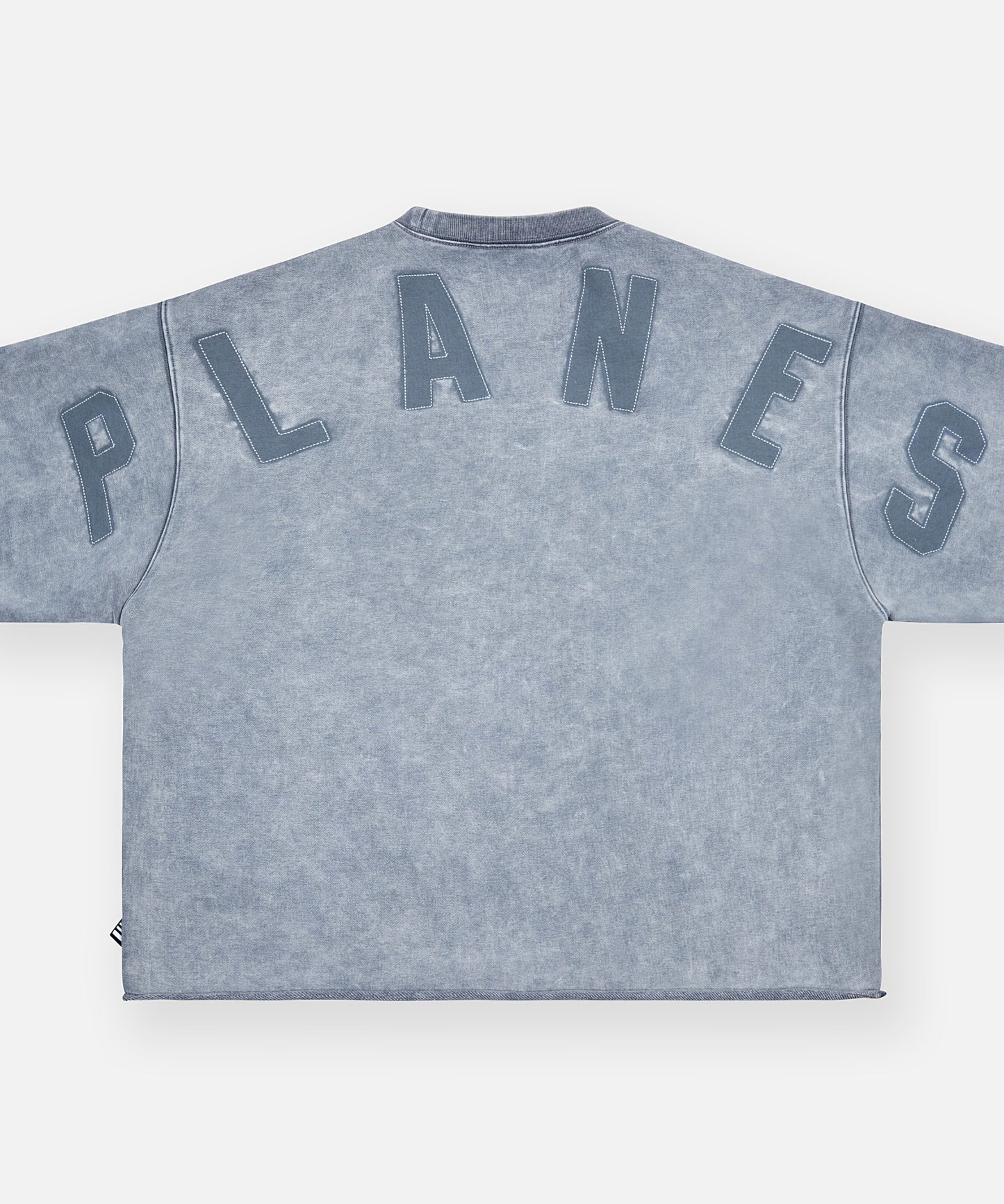 Snow Wash Open Bottom Crewneck