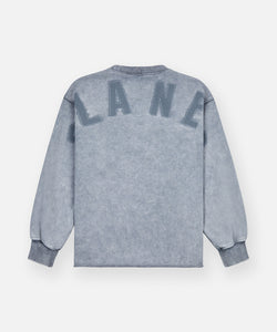 Snow Wash Open Bottom Crewneck