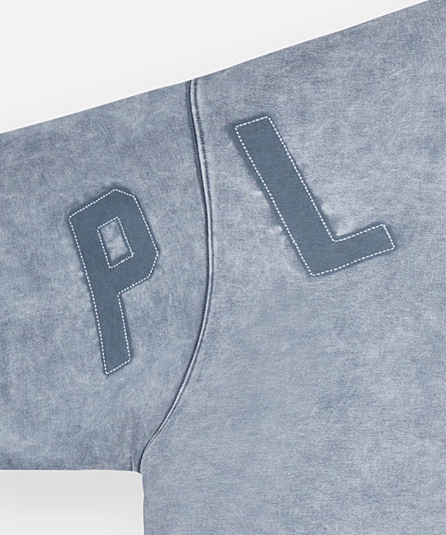 Snow Wash Open Bottom Crewneck