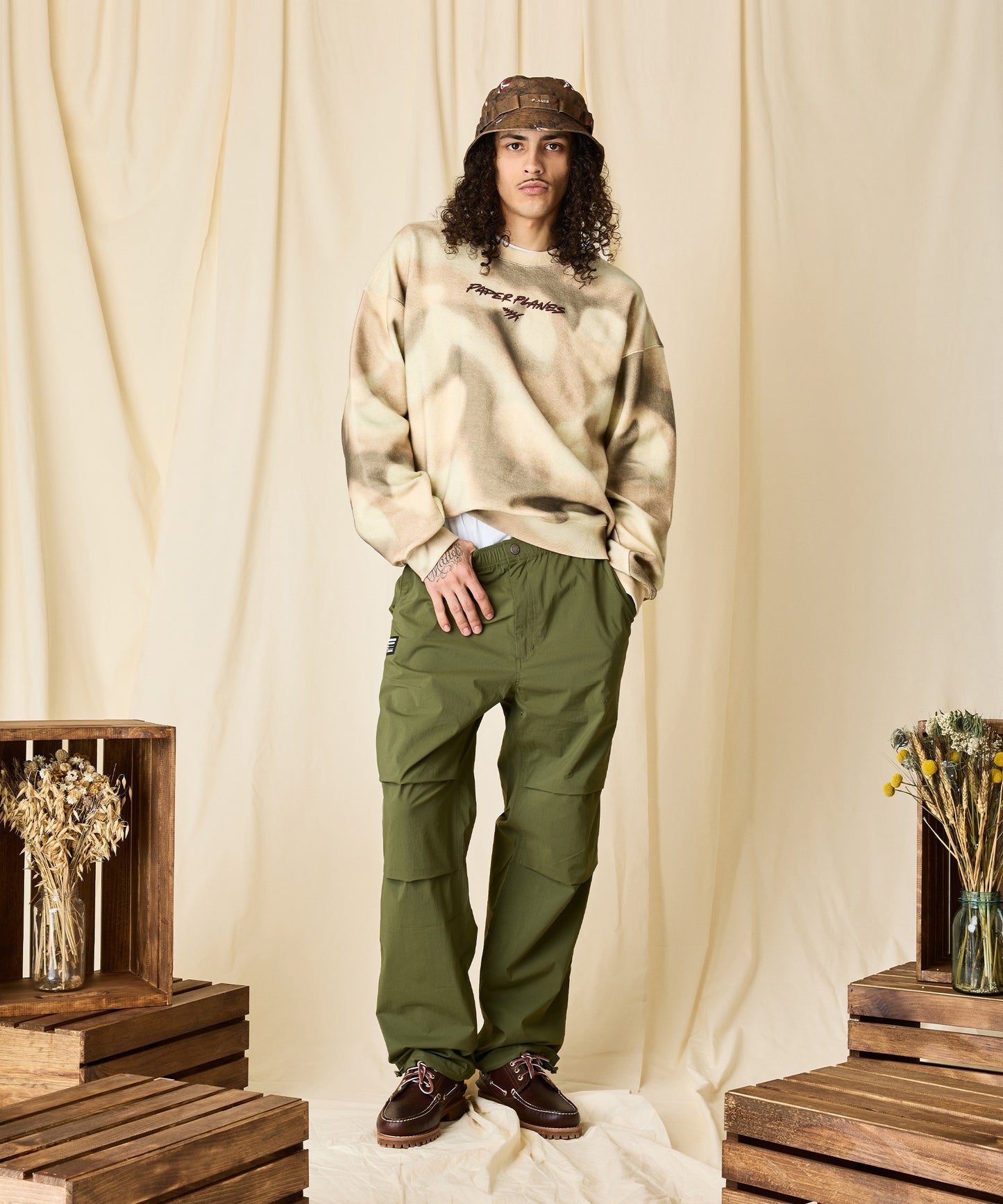 Airbrushed Camo Crewneck