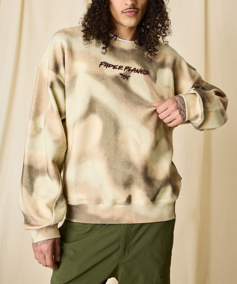 Airbrushed Camo Crewneck