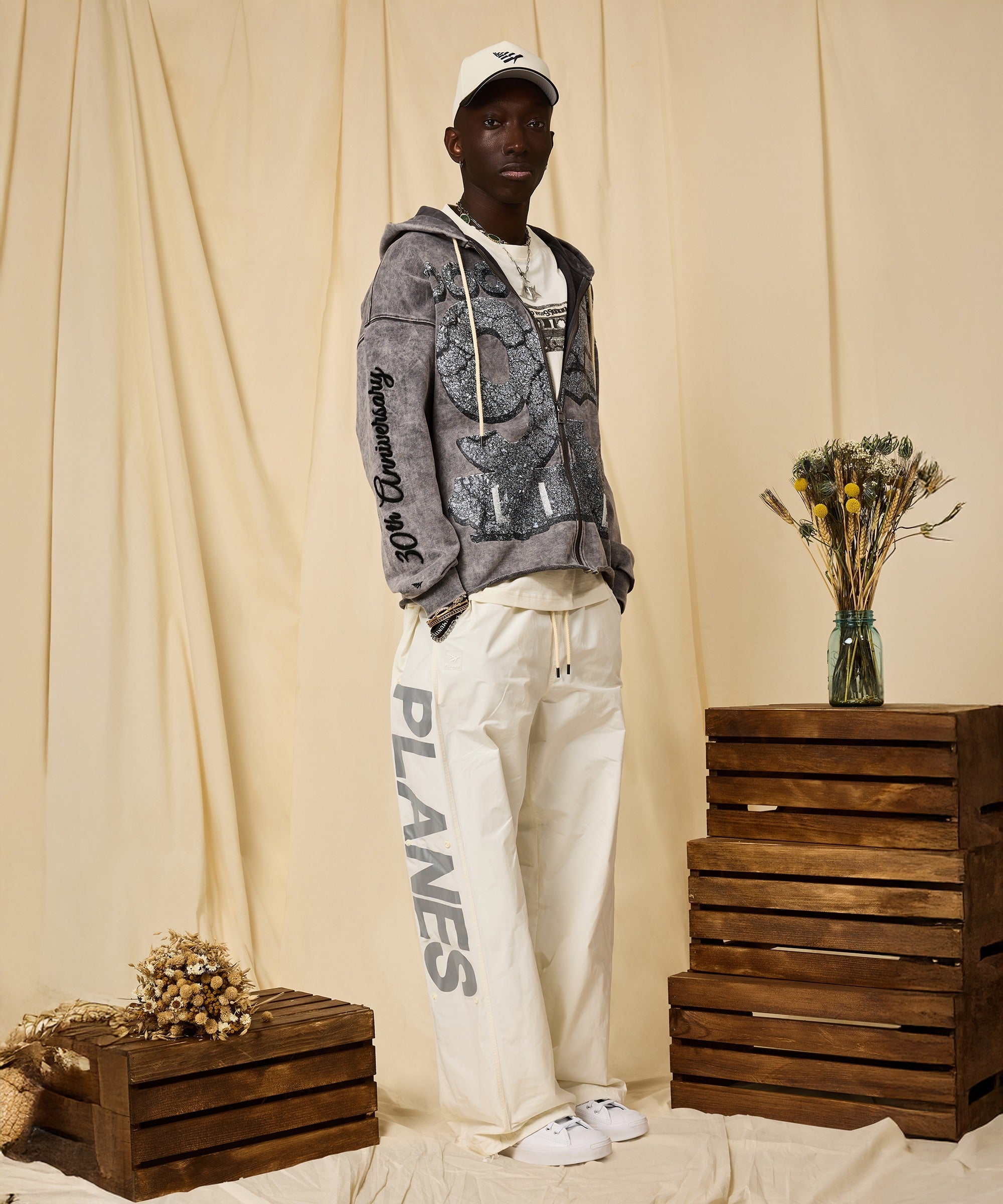 Flight Mode Zip Hoodie cargo pants セット Doo Wop x Planes 95 Live Zip Hoodie – Paper Planes