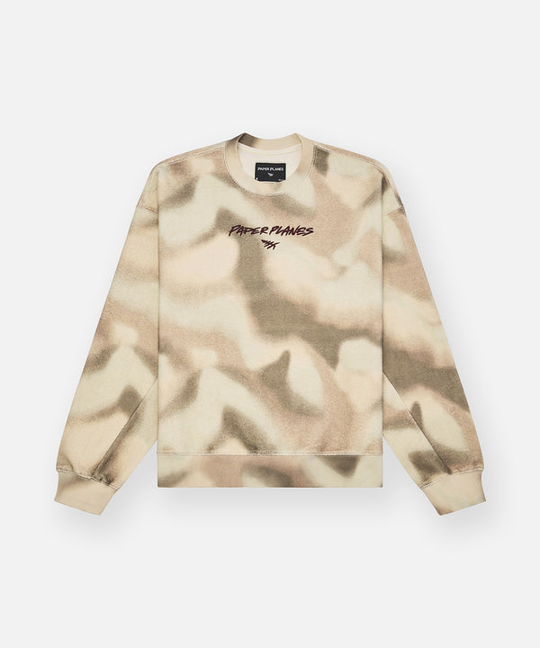 Airbrushed Camo Crewneck