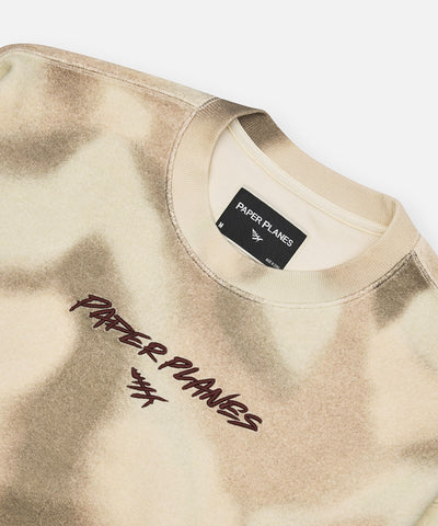 Airbrushed Camo Crewneck