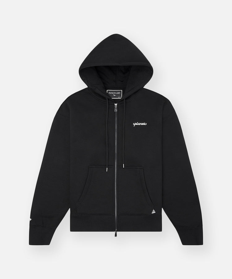 Planes Oversized Script Weld Zip Up Hoodie