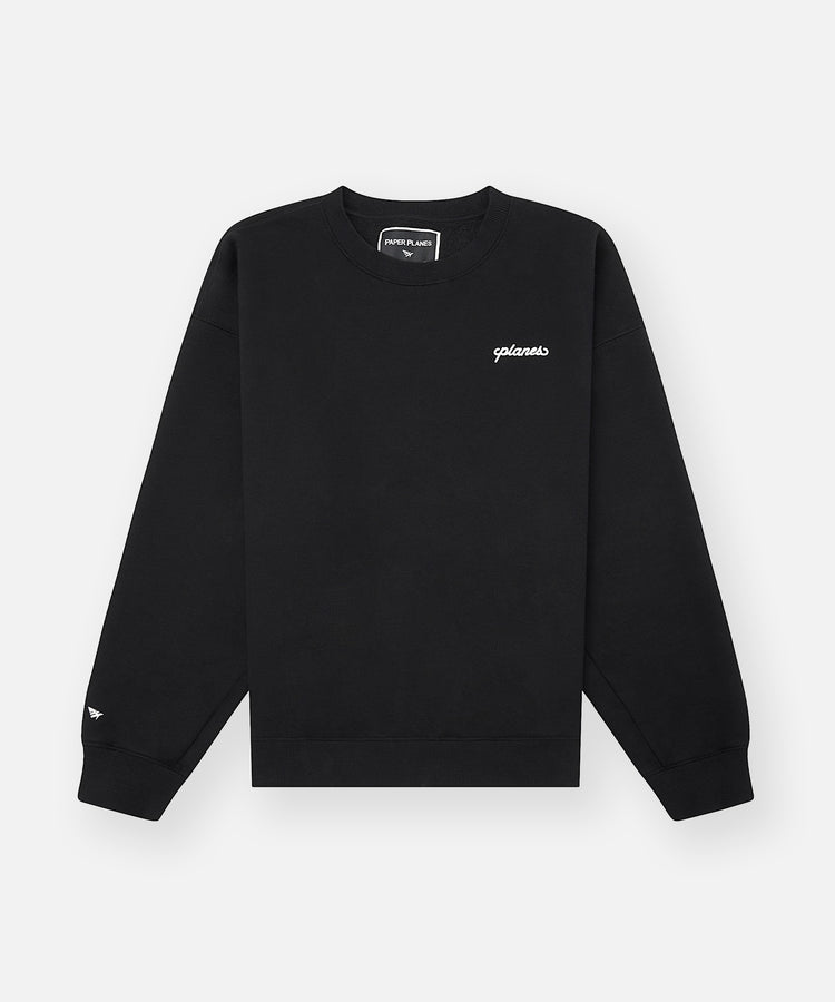 Planes Oversized Script Weld Crewneck