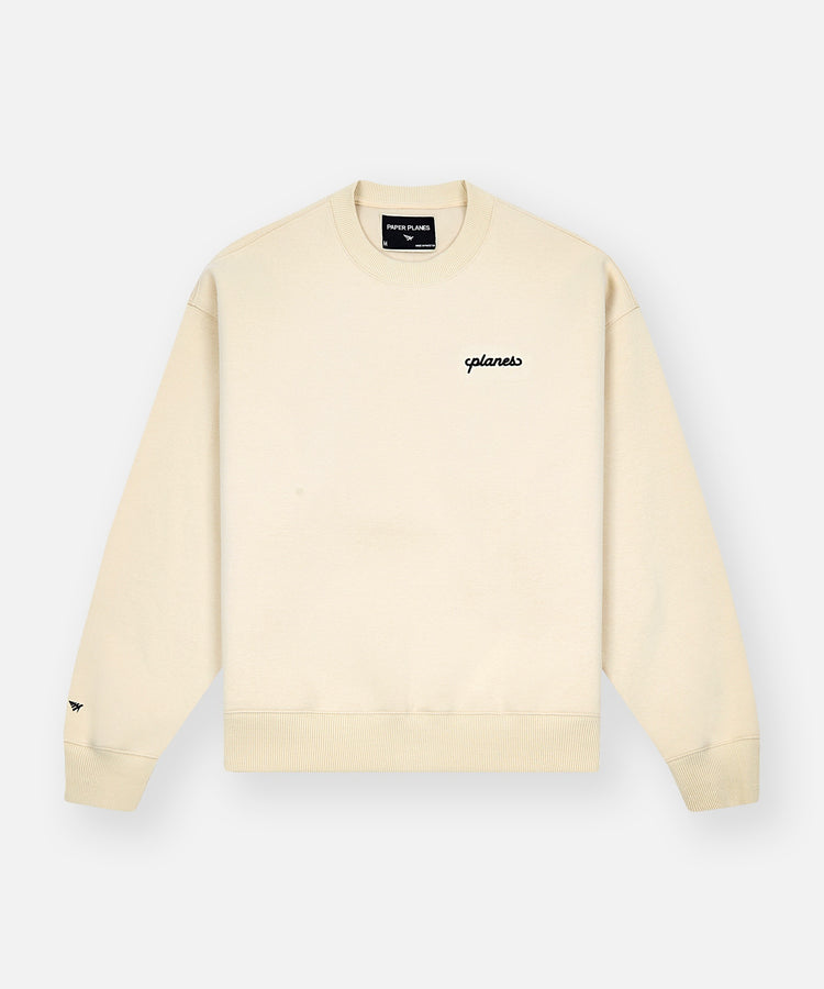 Planes Oversized Script Weld Crewneck