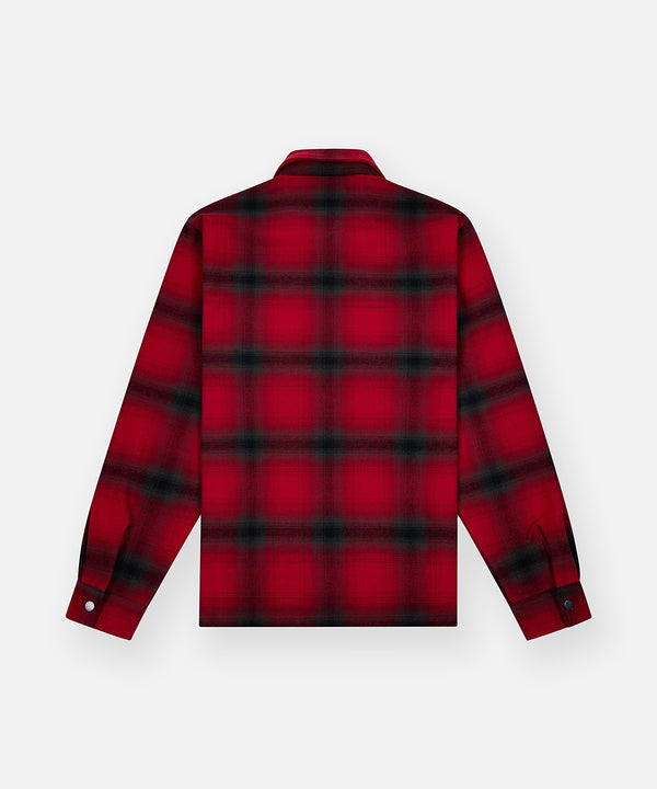 Planes Shadow Plaid Zip Flannel Shirt