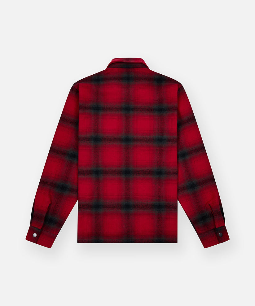 Planes Shadow Plaid Zip Flannel Shirt