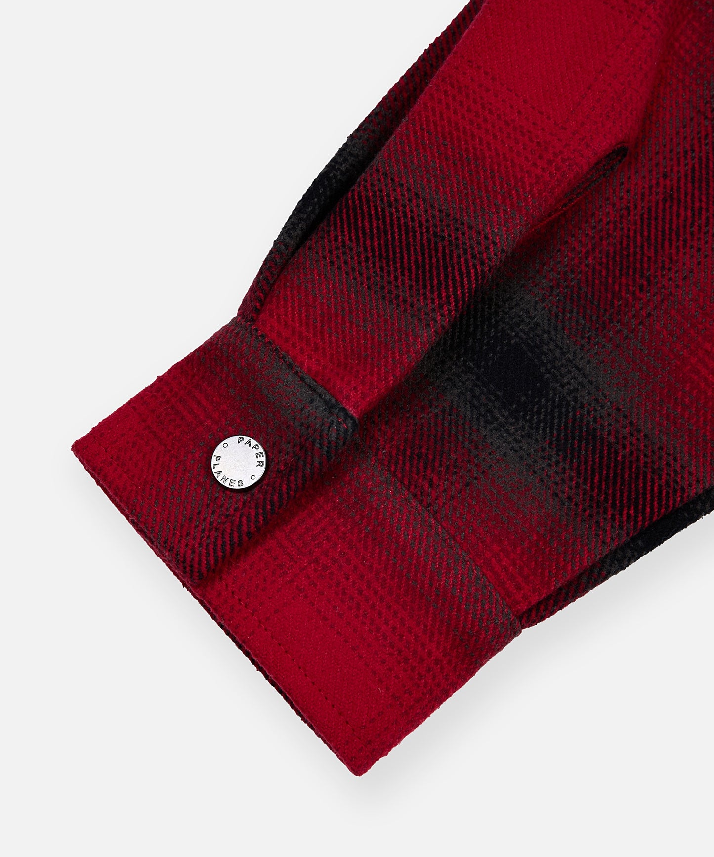 Planes Shadow Plaid Zip Flannel Shirt