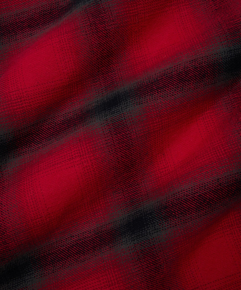 Planes Shadow Plaid Zip Flannel Shirt