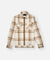 Planes Chestnut Plaid Zip Flannel Shirt