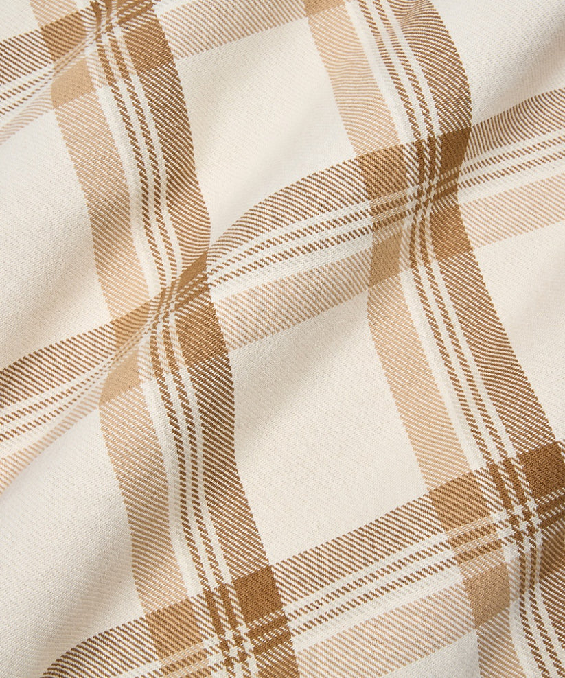 Planes Chestnut Plaid Zip Flannel Shirt